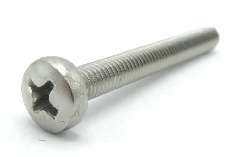 M4 x 35mm Phillips Pan Head Machine Screws, Stainless Steel, 100pcs