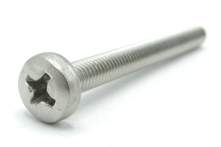 M4 x 40mm Phillips Pan Head Machine Screws, Stainless Steel, 100pcs