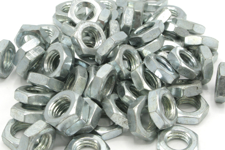 M10-1.5 Zinc Plated Hex Nut, 50pcs