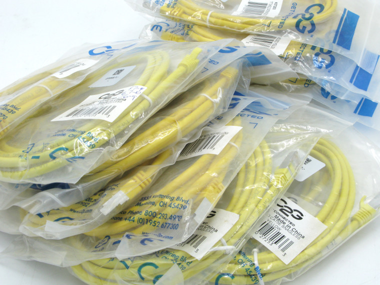 C2G 27253 7ft CAT5e Shielded (STP) Patch Cable , Yellow, 33pc