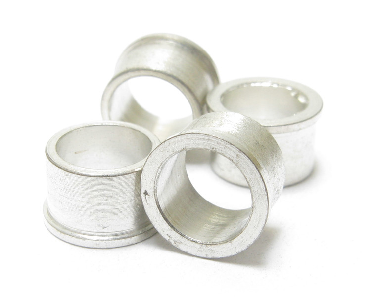 Flanged Spacer / Ferrule, 0.250" OD x 0.180" ID x 0.155", 10,000pcs
