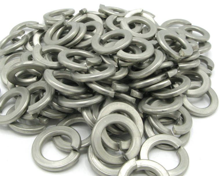 10mm Stainless Steel Split Lock Washers, Milspec, 100pcs