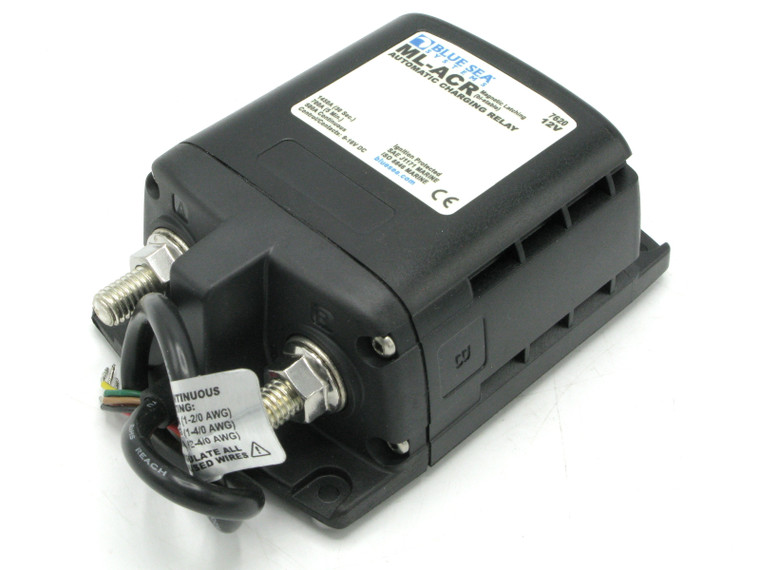 Blue Sea Systems ML-ACR Automatic Charging Relay with Manual Control, 12V DC, 500A