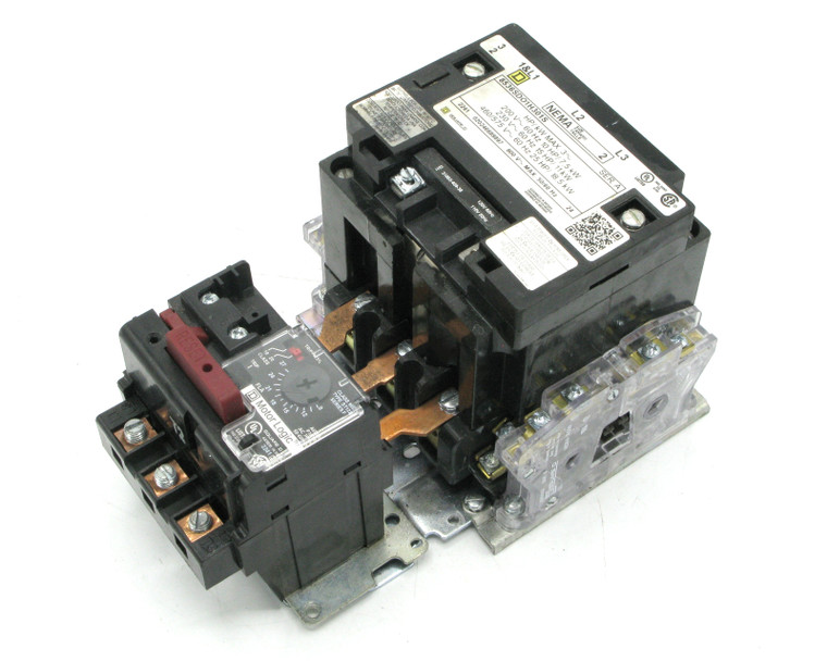 Square D 8536SDO1V01H30S NEMA Size 2, 25 HP, 45 Amps, 3-phase Motor Starter