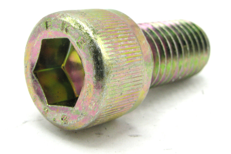 M12 x 25mm Zinc Plated Socket Caphead Screw, Class 12.9, 10pc