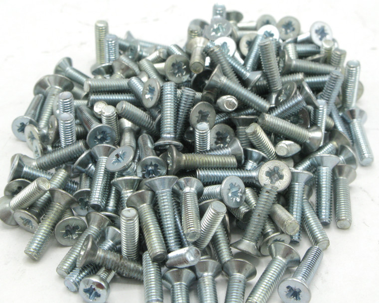 M3 x 12mm Pozi Drive Countersunk Machine Screws, 100pc