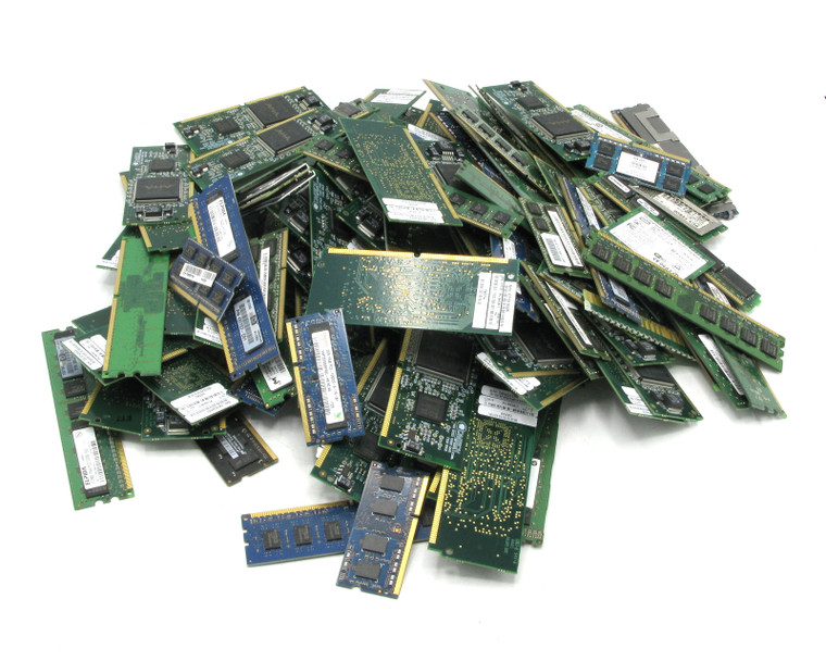 Used Computer Ram for Gold Scrap, 5 Pounds Total Weight