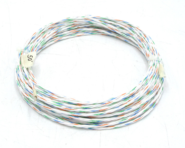 M27500-22RC4U00 22/4 Silver-Coated Copper PTFE Insulated Twisted Quad, 50ft