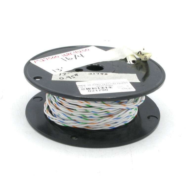 M27500-16RC4U00 16/4 Silver-Coated Copper PTFE Insulated Twisted Quad, 13ft