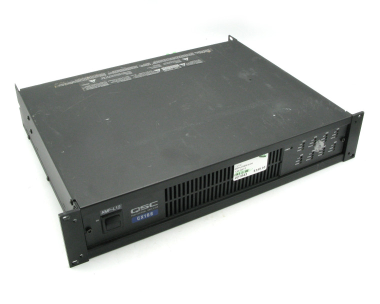 QSC Audio CX168 8 Channel Audio Amplifier, 130 Watt