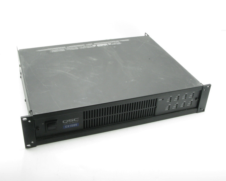 QSC Audio CX108 8 Channel Audio Amplifier, 100 Watt
