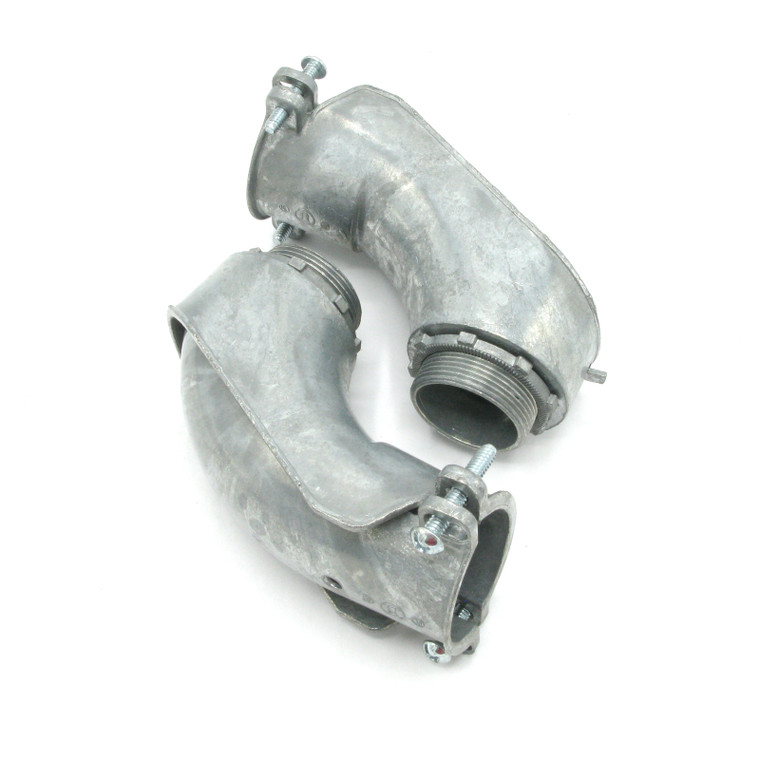 Flexible Metal Connectors 90-Degree Conduit Connector, 1-1/2"