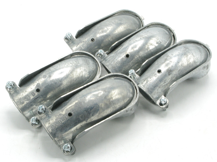 Bridgeport 809-DC2 1-1/2" 90deg FMC Squeeze Elbow Connectors, 5pc