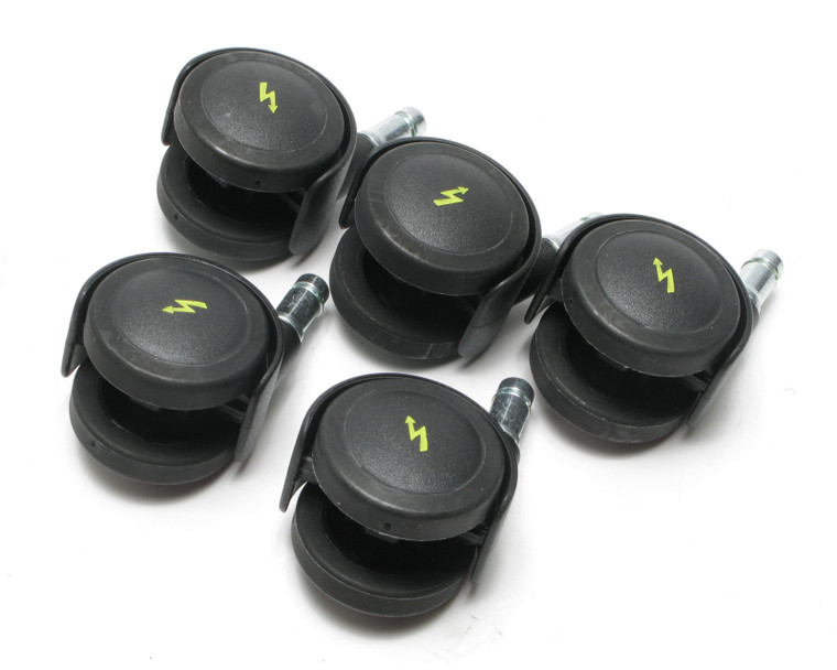 Uline H-3973 Casters for ESD Work Stools, 5pk