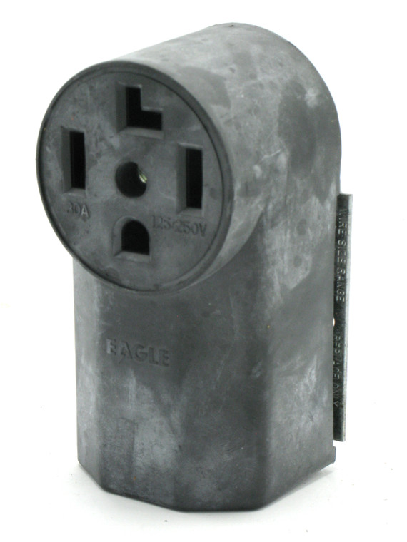 Eagle Electric 1225 NEMA 14-30R 250V, 30 Amp, 4-Wire Dryer Outlet, Surface Mount