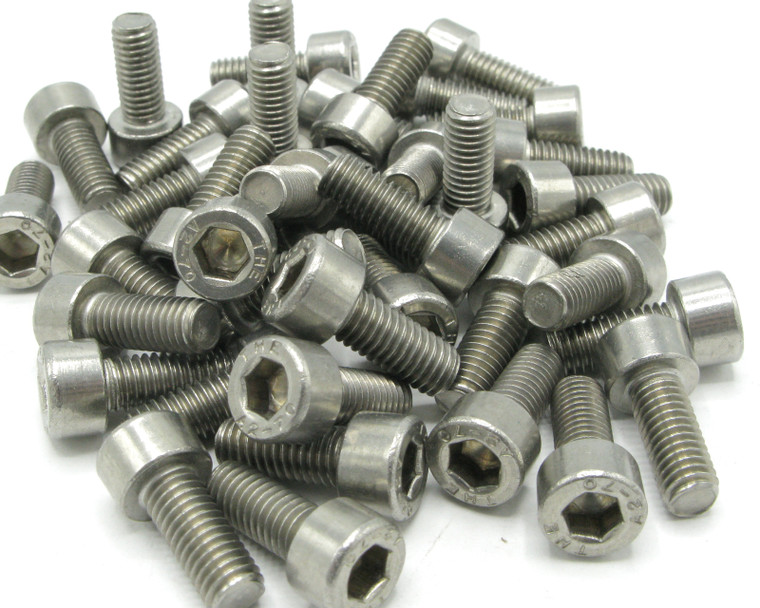 M5-0.8 x 12mm Stainless Steel Cap Head Screws, 25pcs