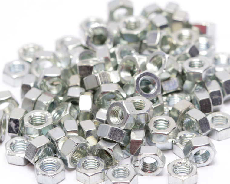 M5 x 5mm Metric Steel Hex Nut, 50 Piece Lot