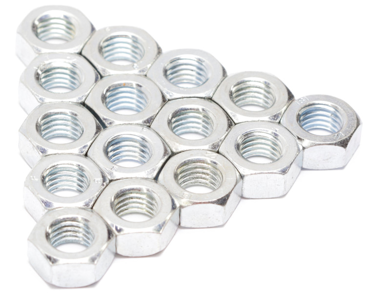 M14 x 10mm Metric Steel Hex Nut, 15 Piece Lot