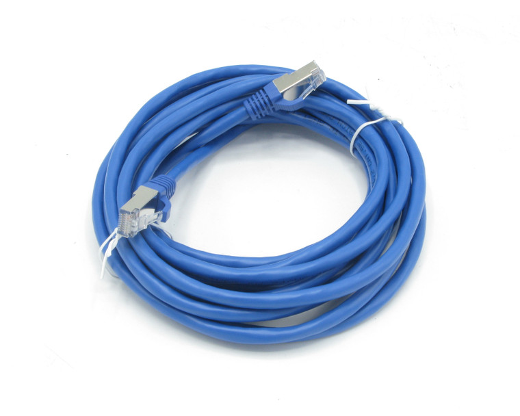 C2G CG27261 CAT5e Snagless Shielded Ethernet Network Patch Cable, Blue, 14ft