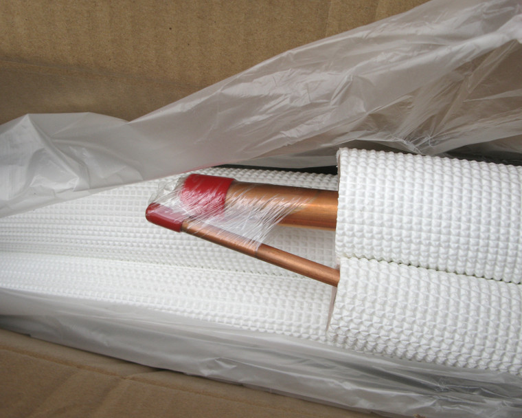 Xpertek DCTLS14581250 Mini-Split Insulated Copper Line Set, 1/4" & 5/8", 50ft