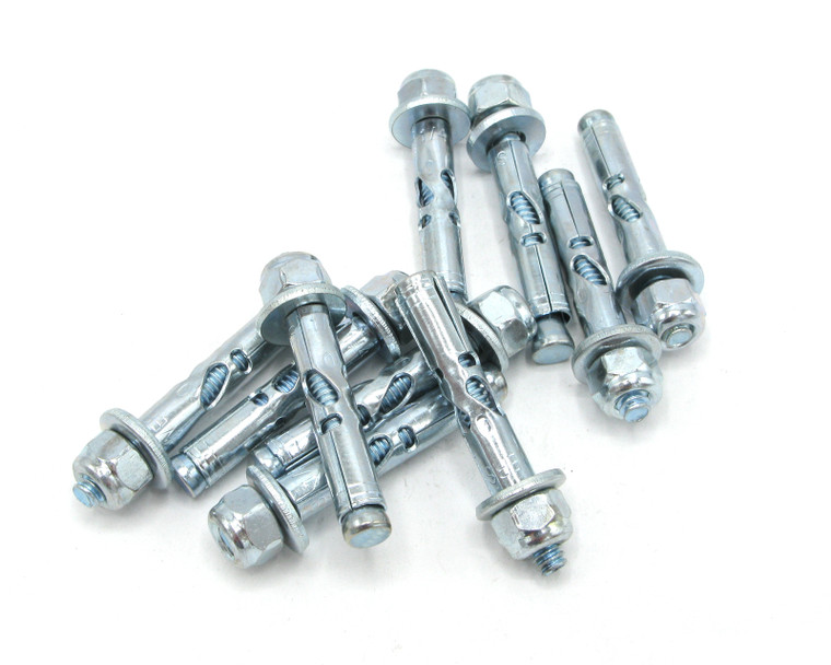 1/4" x 1.6" Stainless Steel Sleeve Anchor, 10pk