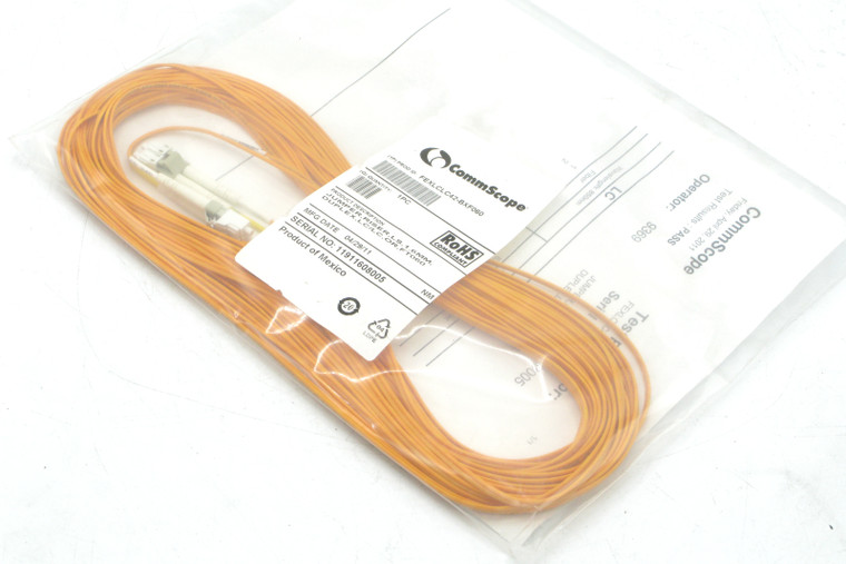 CommScope FEXLCLC42-BXF060 Fiber Optic Jumper, Riser, 1.6mm Duplex, LC/LC, 60ft