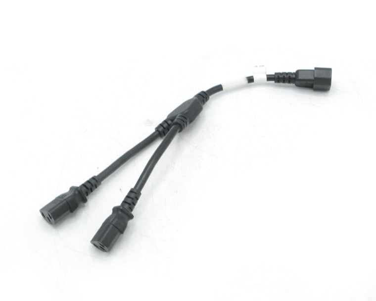 IEC320 C14 Male Plug to 2 way C13 Connectors, 12"