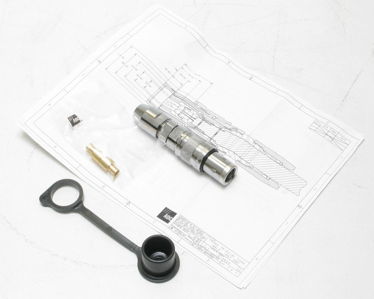 ADC-Commscope TCP-B38 ProAx Triaxial Male Camera Connector, 75 ohm