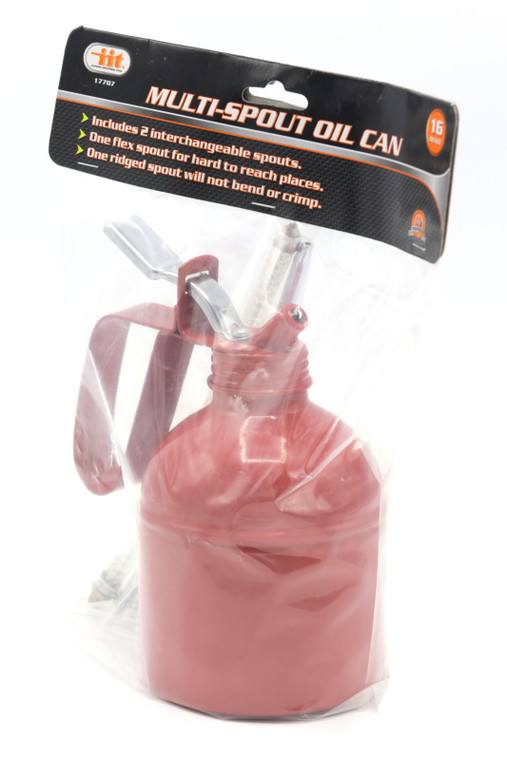 Illinois Industrial Tool 17707, Multi-Spout Oil Can, 16 Ounce