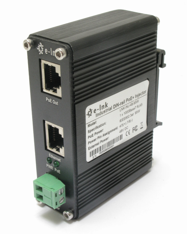 E-Link LNK-INJ-48-95W Gigabit PoE++ Injector,  48VDC 95W