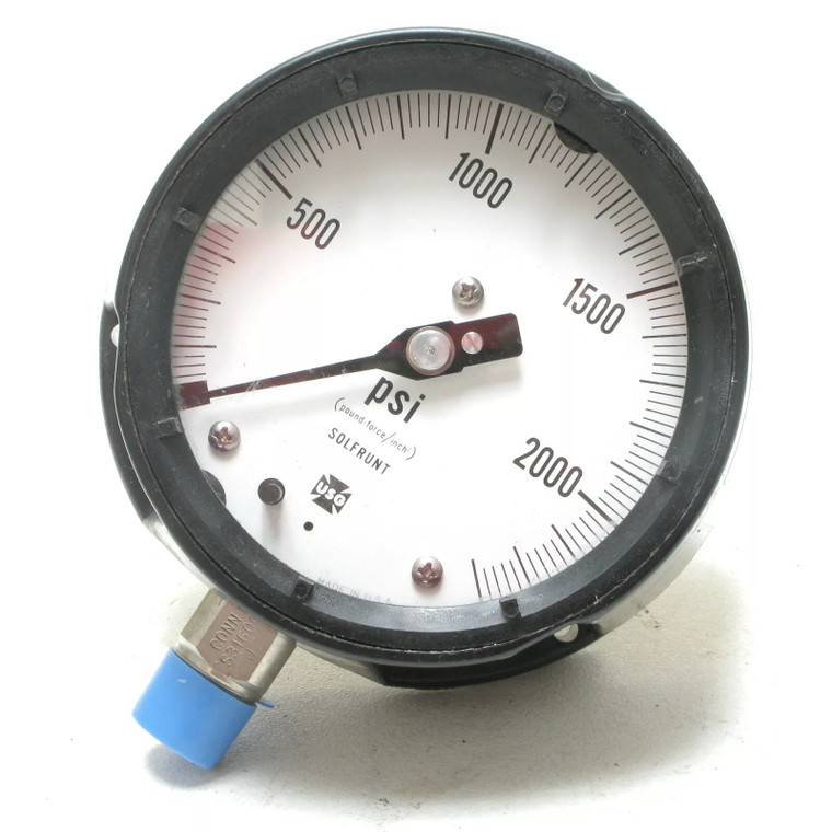 Ametek Solfrunt 4-1/2 in, 0-2300PSI Process Pressure Gauge