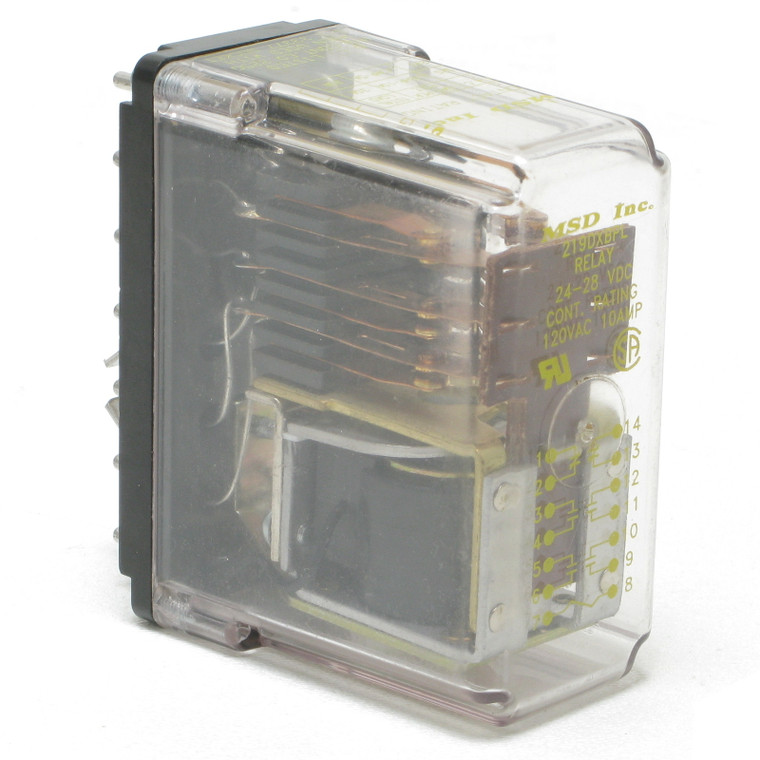 MSD 219DXBPL-24VDC 4PDT NO, DPDT NC, General Purpose Relay 24VDC Coil