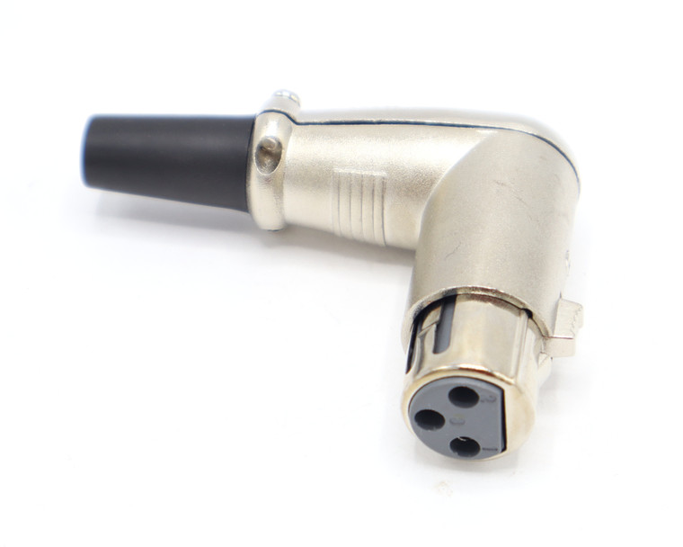 12-1073 Female 3-pin XLR Right Angle Connector