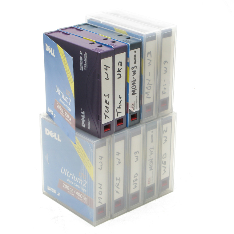 Dell LTO Ultrium 2 200GB/400GB Data Cartridges, 10pcs