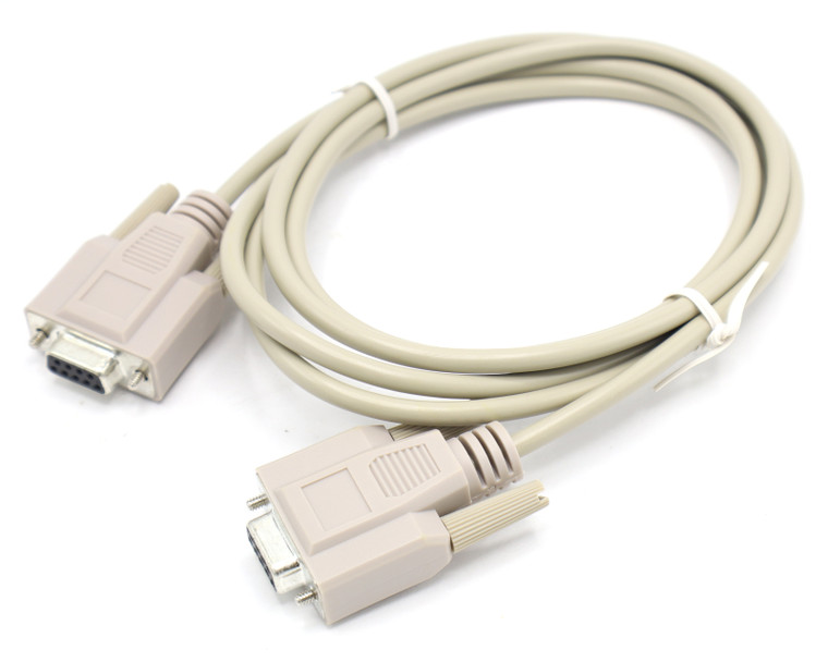 DB9 Female To DB9 Female Null Modem Serial Cable, 6 Feet