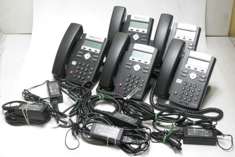 Polycom SoundPoint IP 321 VoiP Telephone w/Power Supply, 5pcs