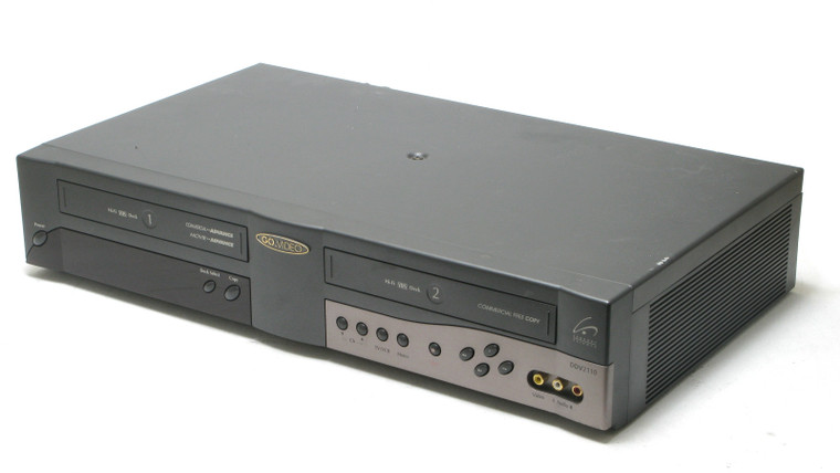 Go Video DDV2110 Dual-Deck Hi-FI VHS VCR, No Remote