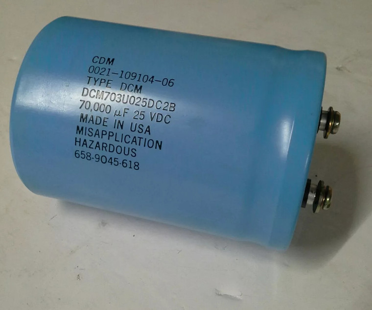 CDM 0021-109104-06 70000uF 25V Large Can Electrolytic Aluminum Capacitor 25VDC
