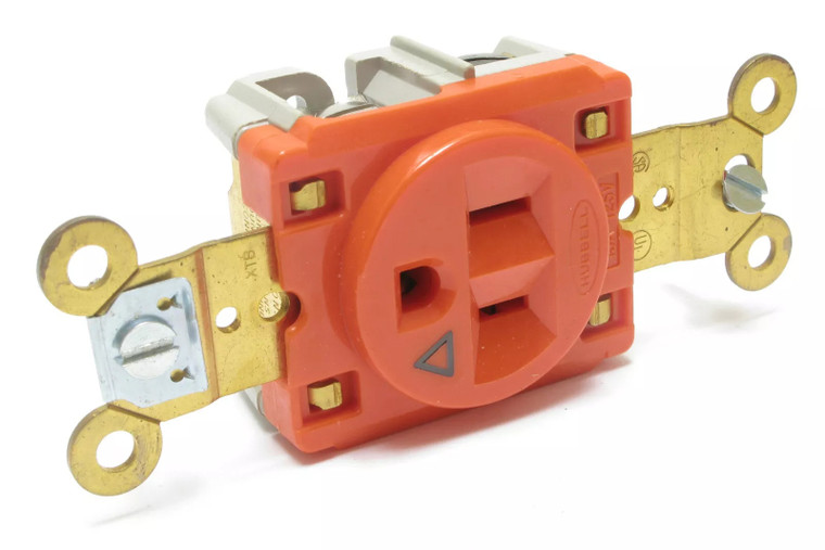 Hubbell IG5261 125VAC 15 Amp NEMA 5-15R Isolated Ground Receptacle, 4pcs