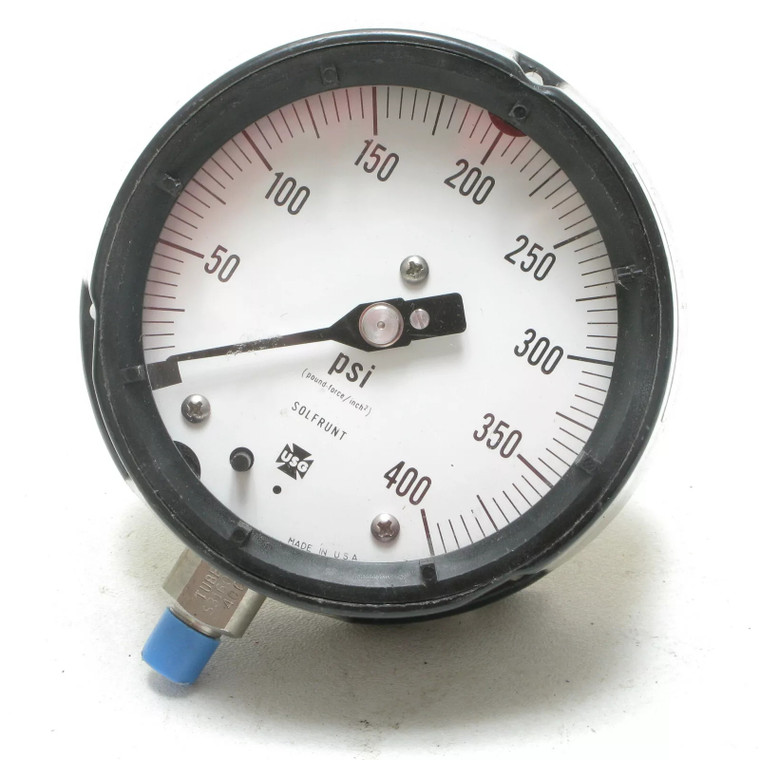 Ametek Solfrunt 4-1/2 in, 0-400PSI Process Pressure Gauge