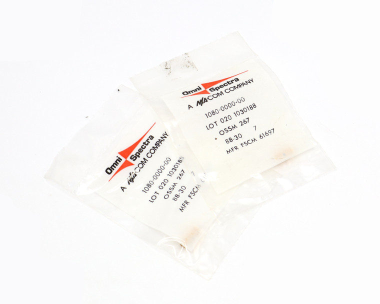 Ma-Com 1080-0000-00 SSMA Female to SSMA Female Coax Adapter, Gold, 2pk