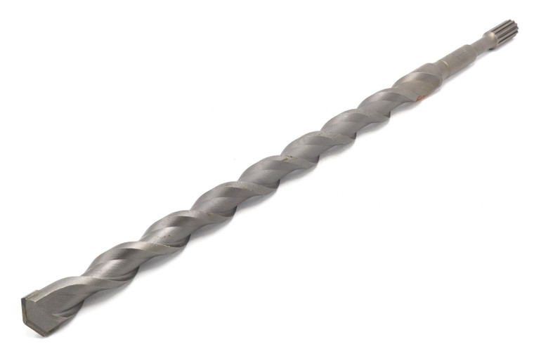 Relton 202-18-22 Spline Shank Bit, 1-1/8" x 22"