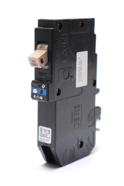 Eaton CHFP120DF 120VAC, 20 Amp, Single pole Circuit Breaker