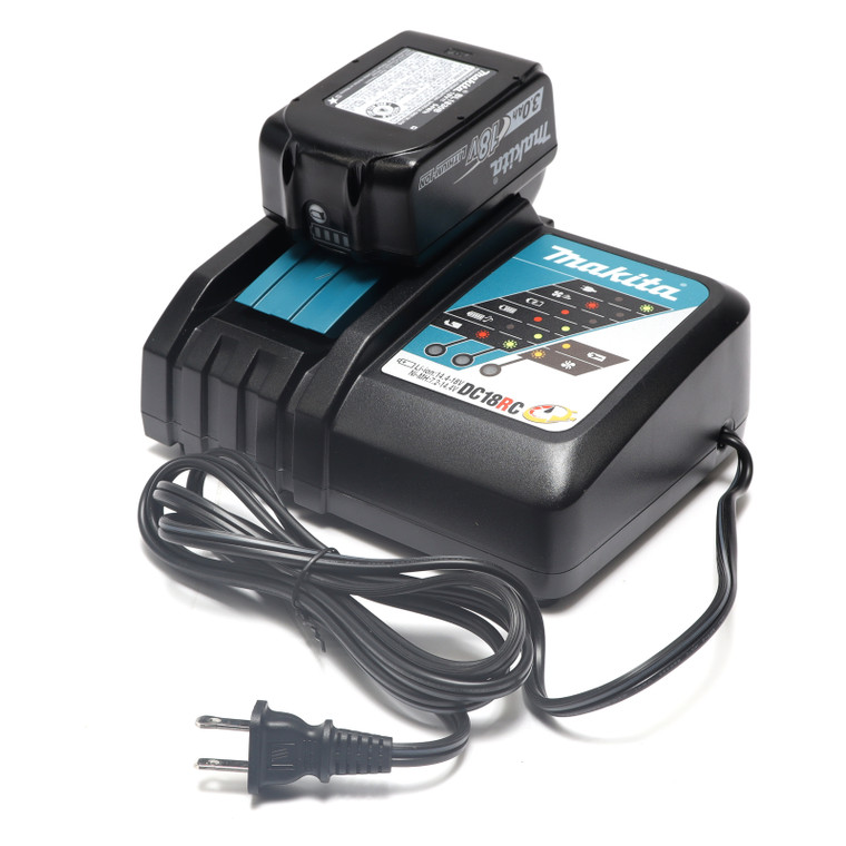 Makita DC18RC 18V LXT Lithium‑Ion Rapid Optimum Charger w/ Battery