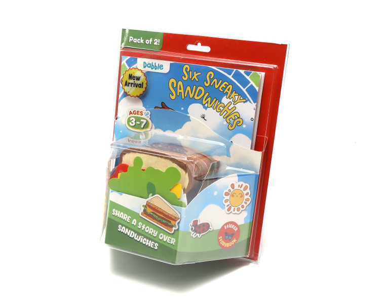 LoveDabble Six Sneaky Sandwiches, Kids Kitchen Playset for Pretend Play
