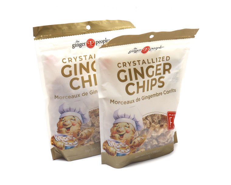 The Ginger People Crystallized Ginger Chips, 7oz, 2pk