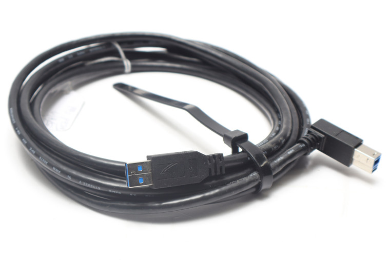 USB 3.0 Type A to Type B Right Angle Cable, 6ft