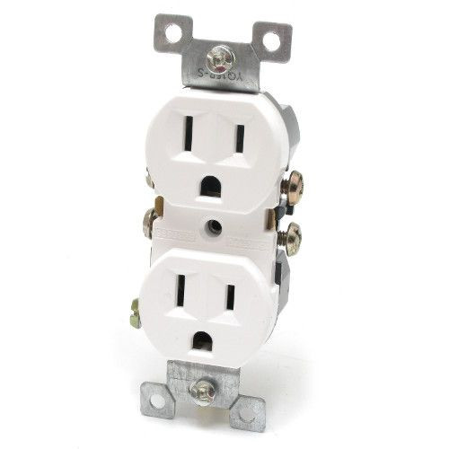 Duplex Receptacle White, UL Listed