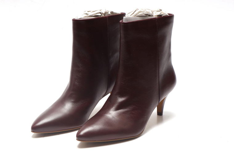 Dolce Vita Women's Dee Leather Booties, Cabernet, 8