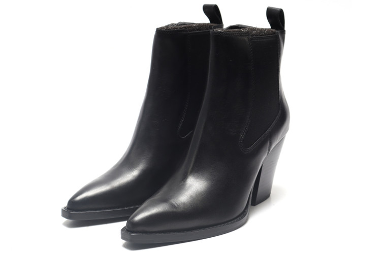 Ash Women's EMI Chelsea Boot, Black, 8.5